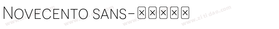 Novecento sans字体转换